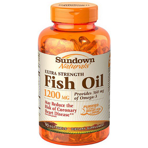 Sundown Fish Oil 1200 Mg Softgels, 90 Ea